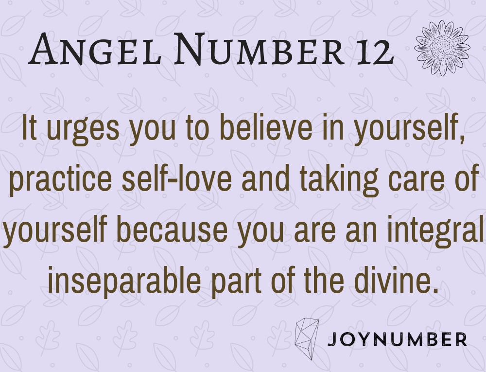 Angel number 12 meaning