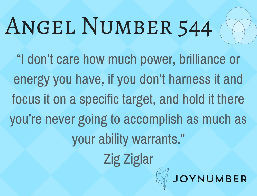 Angel number 544 spiritual meaning