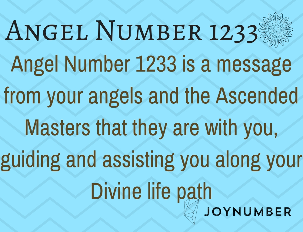 1233 angel number meaning