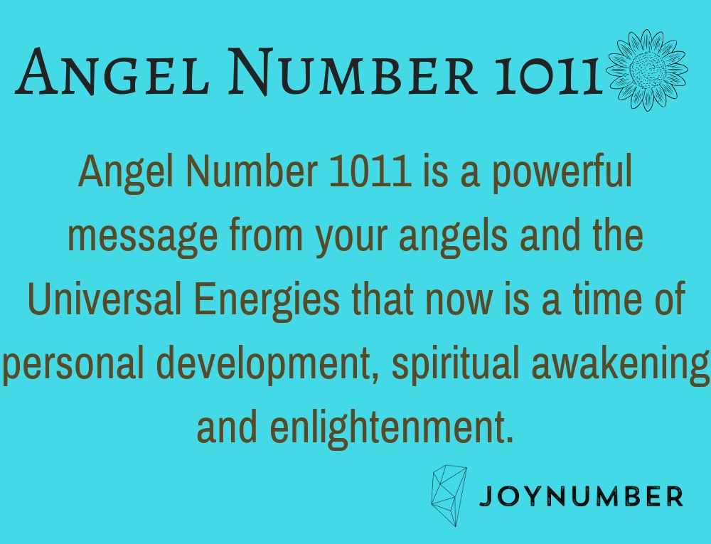1011 angel number meaning