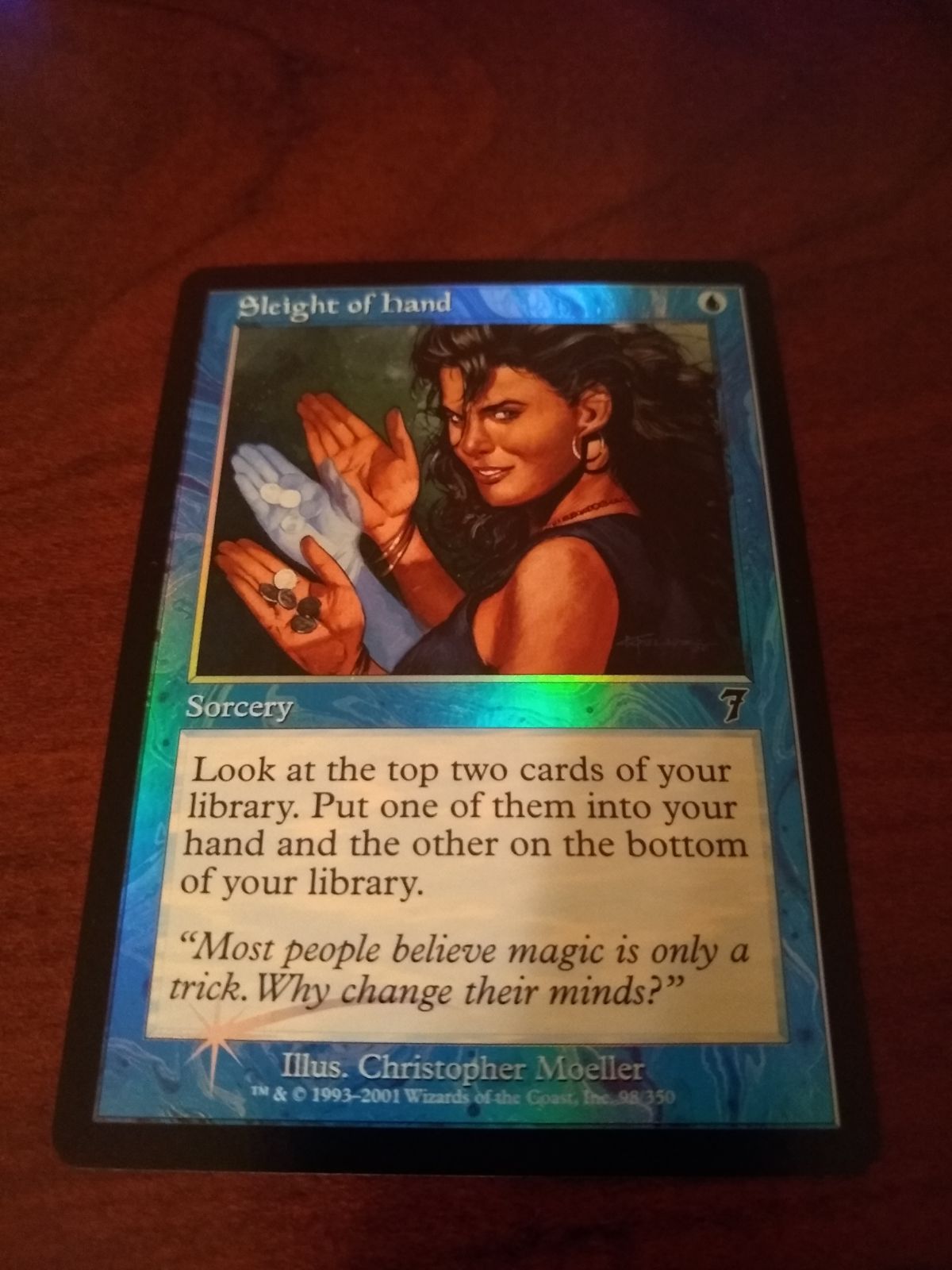 Sleight Of Hand Card In Blye Color