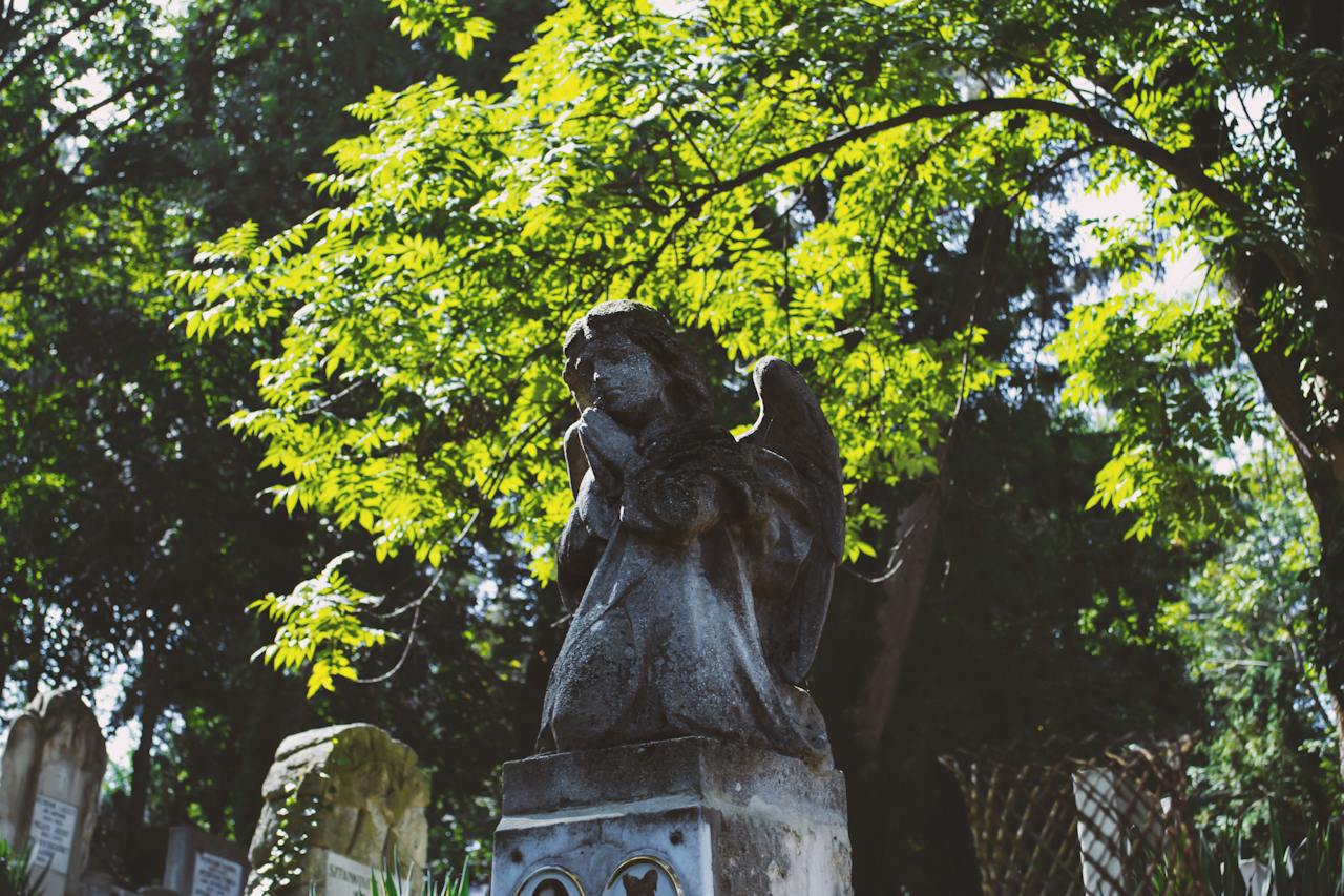 Black Angel Statue